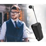 Wholesale Retractable Clip On Bluetooth Headset Earbud (Black)